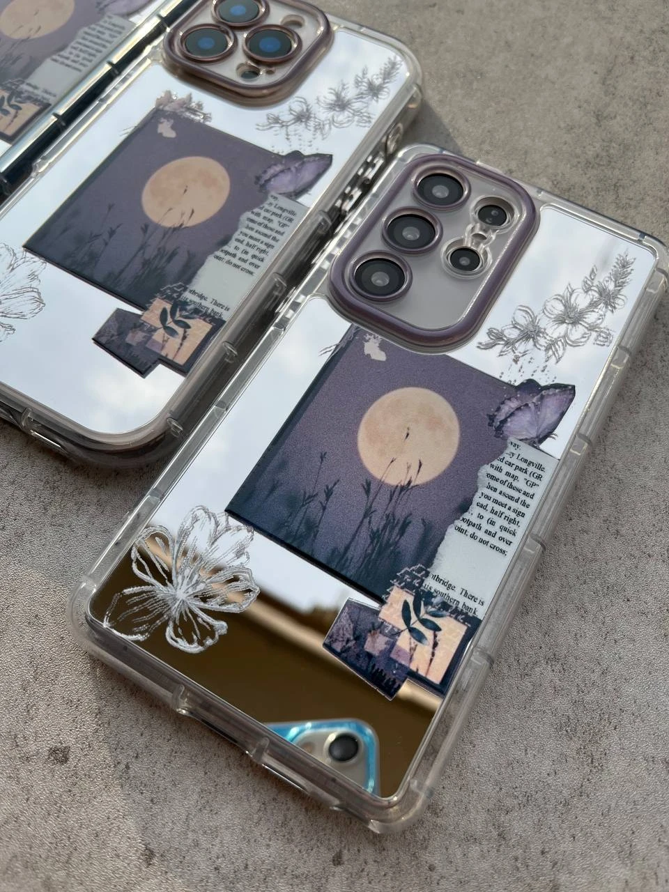 قاب گوشی آیینه ای غروب آسمان