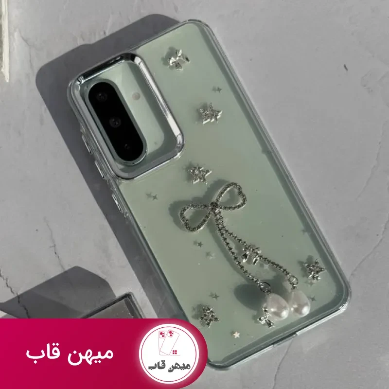 قاب گوشی ساموسنگ شفاف پاپیون منگوله ای