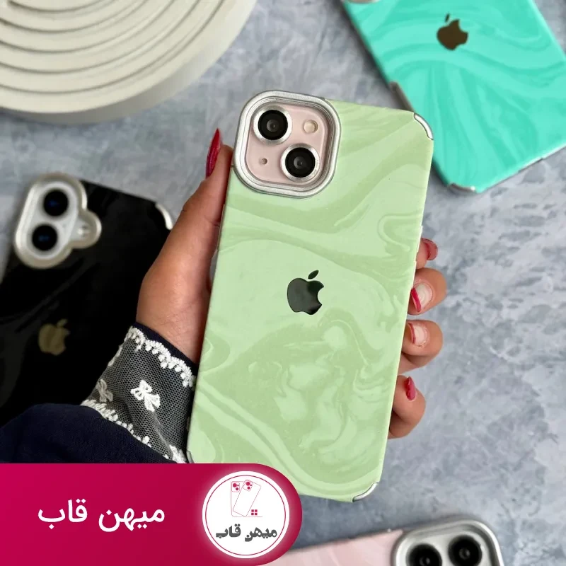 قاب گوشی آیفون 17 پرومکس ساده ماربل ابری