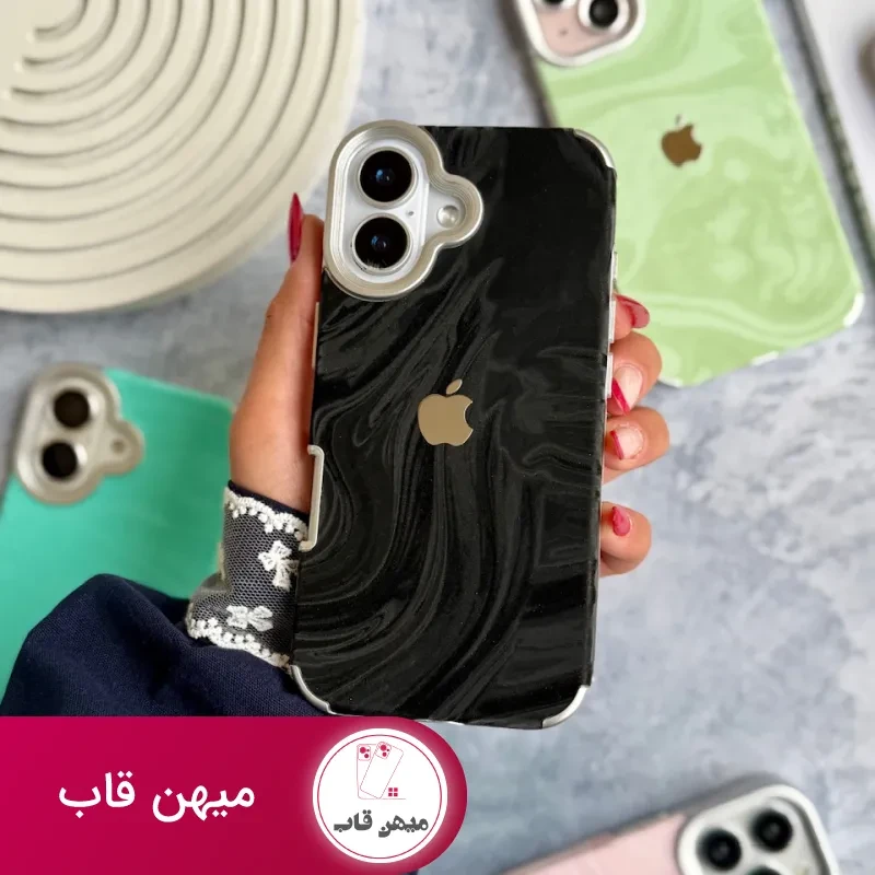 قاب گوشی آیفون 17 پرومکس ساده ماربل ابری