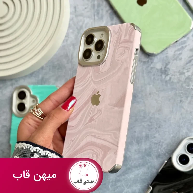 قاب گوشی آیفون 17 پرومکس ساده ماربل ابری
