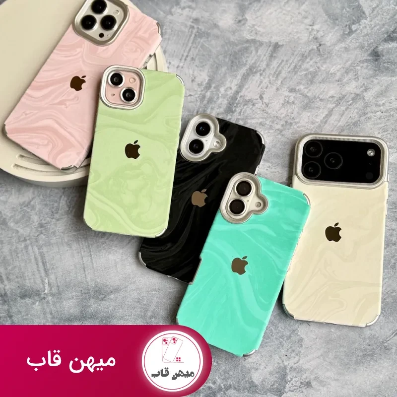 قاب گوشی آیفون 17 پرومکس ساده ماربل ابری