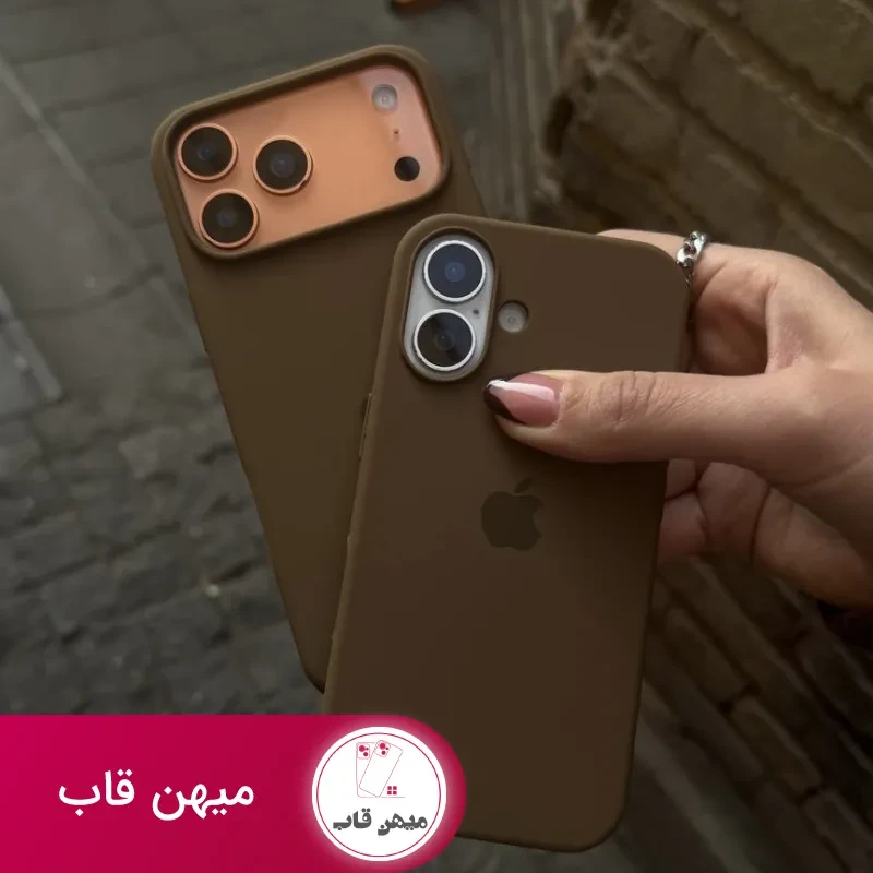 قاب گوشی سیلیکونی قهوه ای