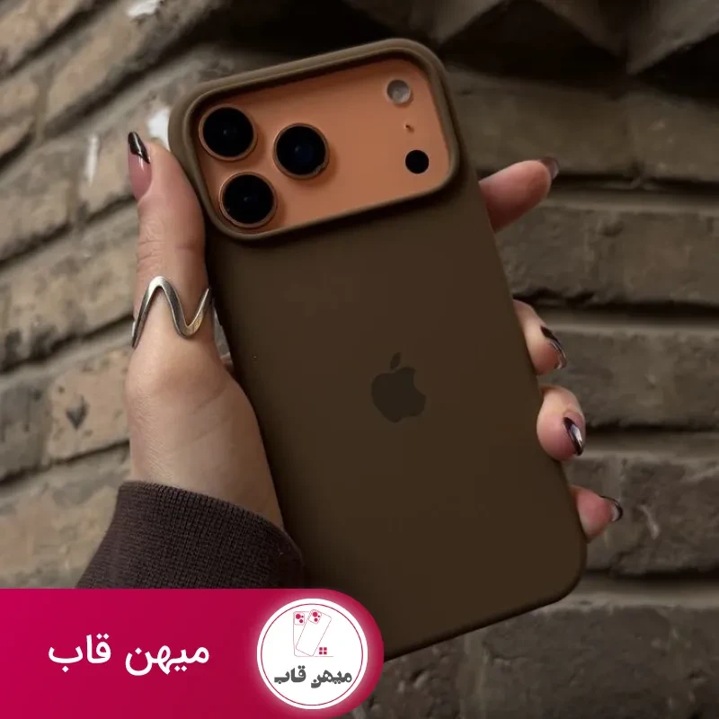 قاب گوشی سیلیکونی قهوه ای
