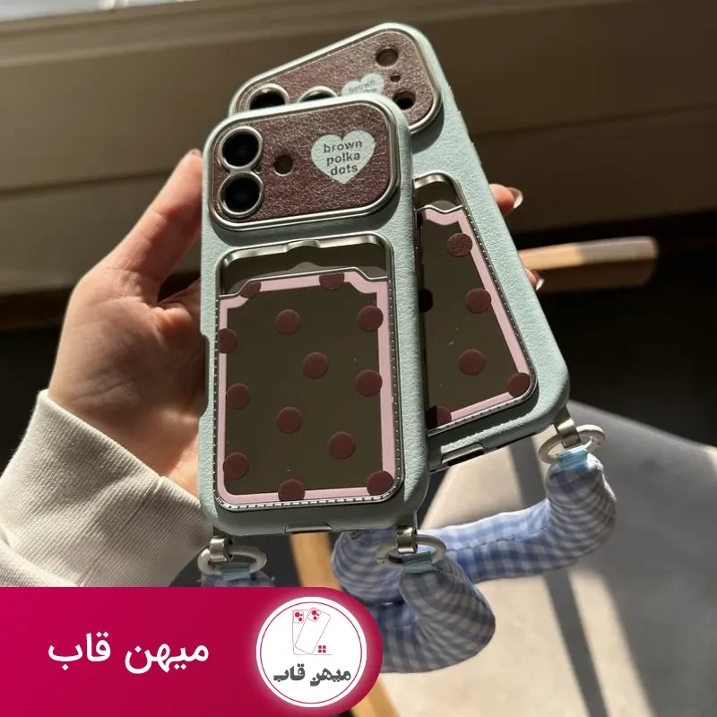 قاب گوشی آیفون brown polka dots جاکارتی