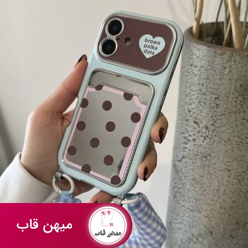 قاب گوشی آیفون brown polka dots جاکارتی