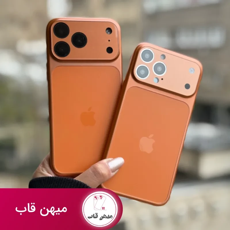 قاب Orange AG with Apple logo با مگ سیف طرح آیفون 17