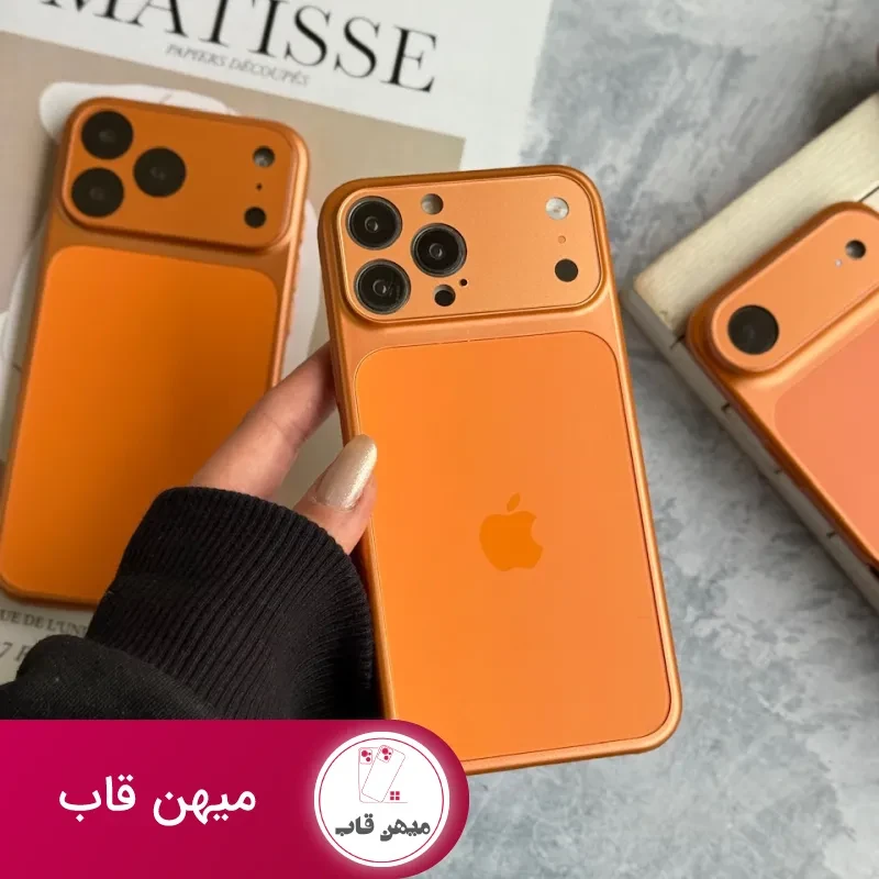 قاب Orange AG with Apple logo با مگ سیف طرح آیفون 17