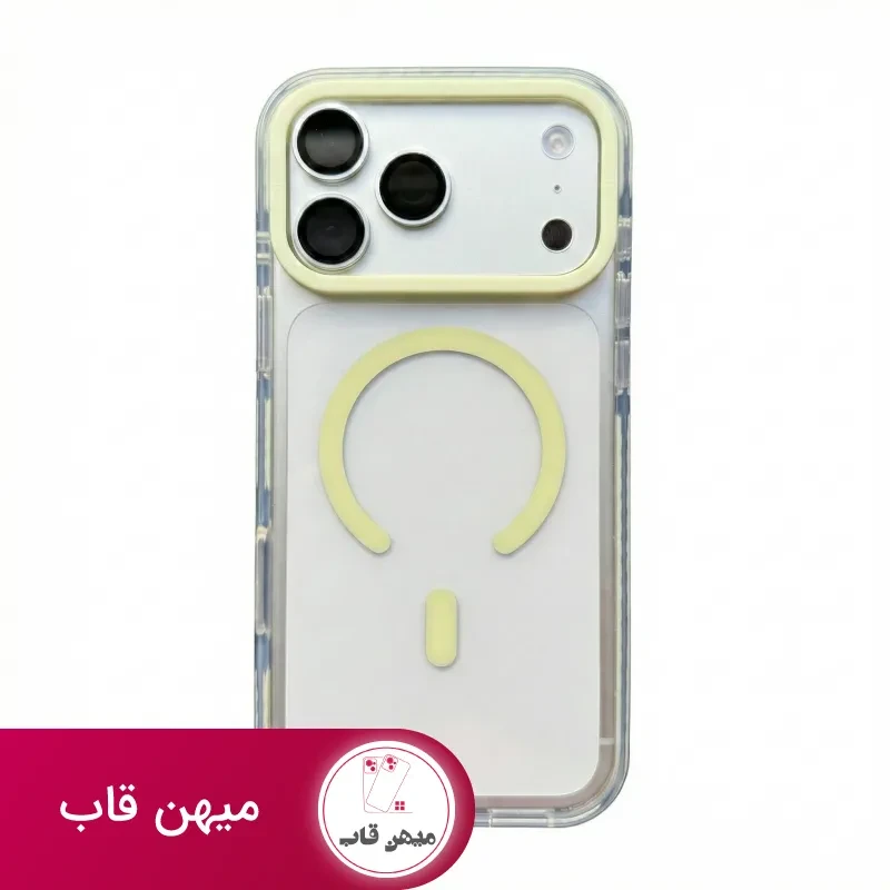 قاب آیفون کریستال سری مگسیف ghabnaab Crystal Series with magsafe
