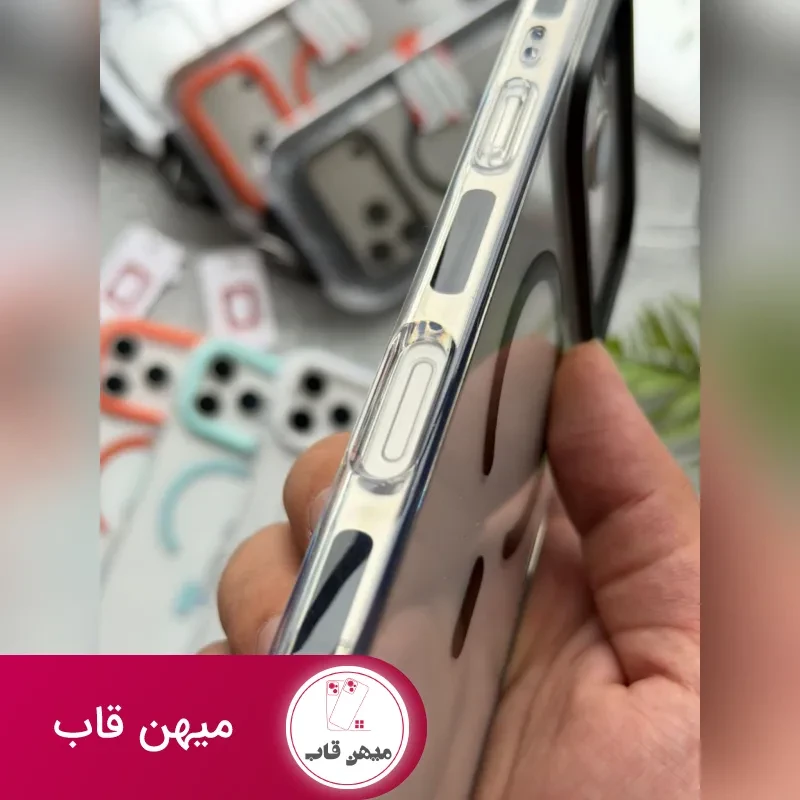قاب آیفون کریستال سری مگسیف ghabnaab Crystal Series with magsafe