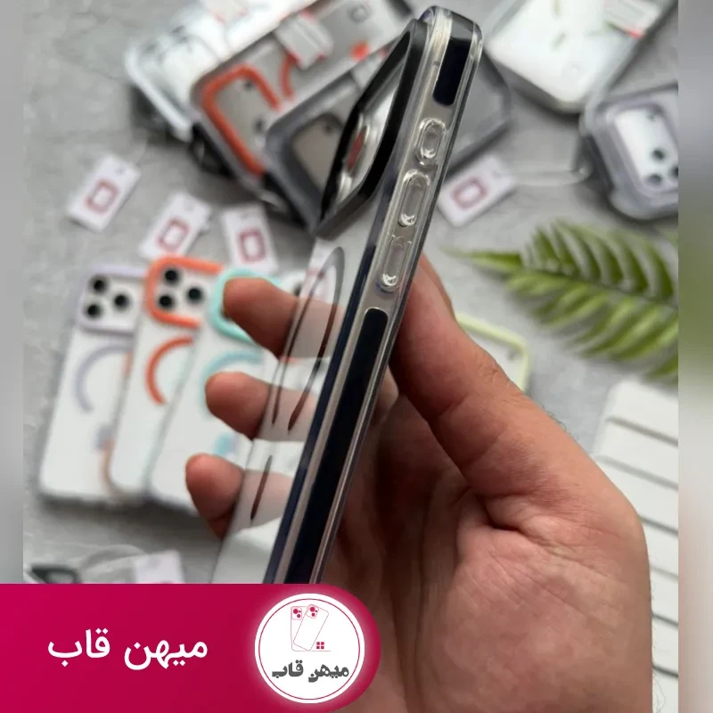 قاب آیفون کریستال سری مگسیف ghabnaab Crystal Series with magsafe