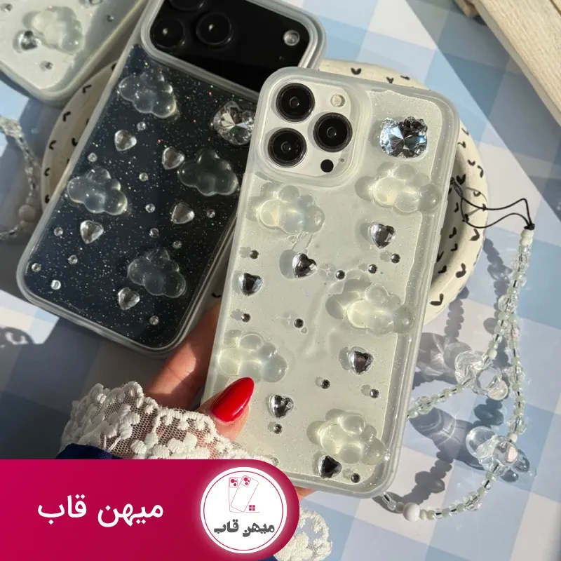 قاب ابر شاینی با آویز ابری