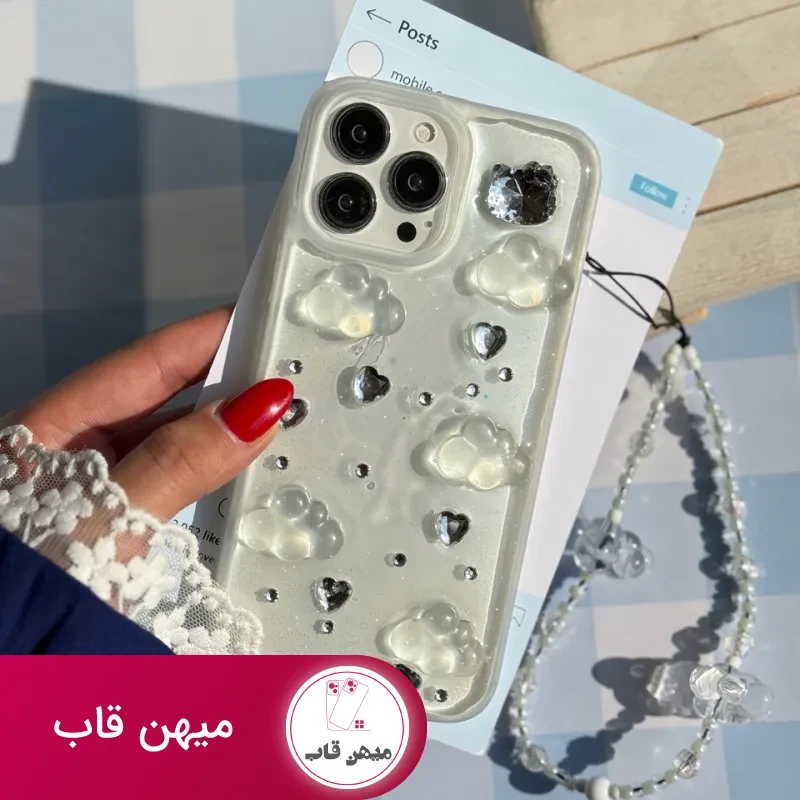 قاب ابر شاینی با آویز ابری