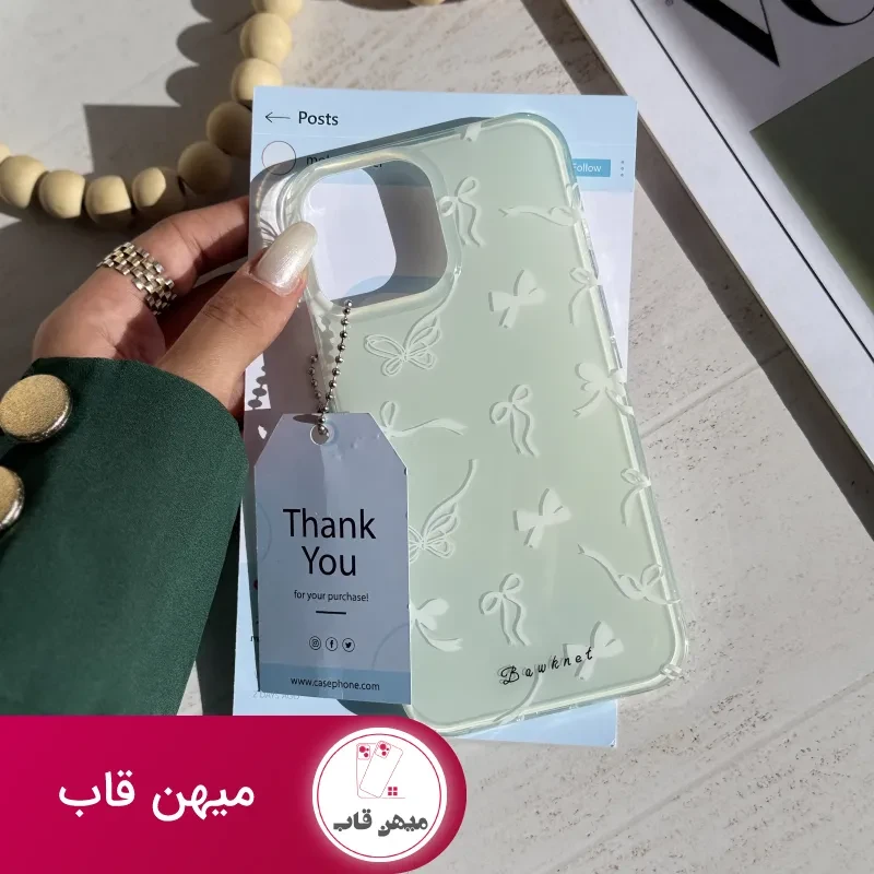 قاب گوشی سبز Green bow