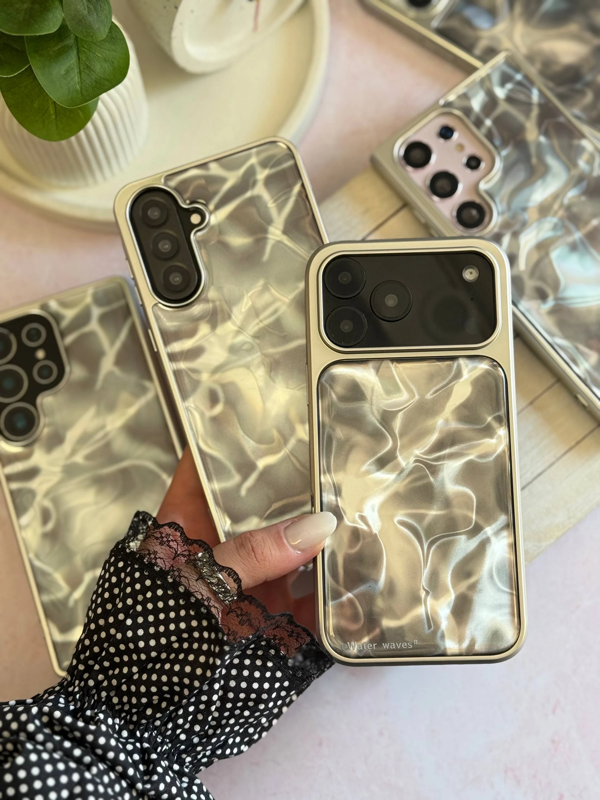 قاب موج آب water waves سامسونگ و شیائومی