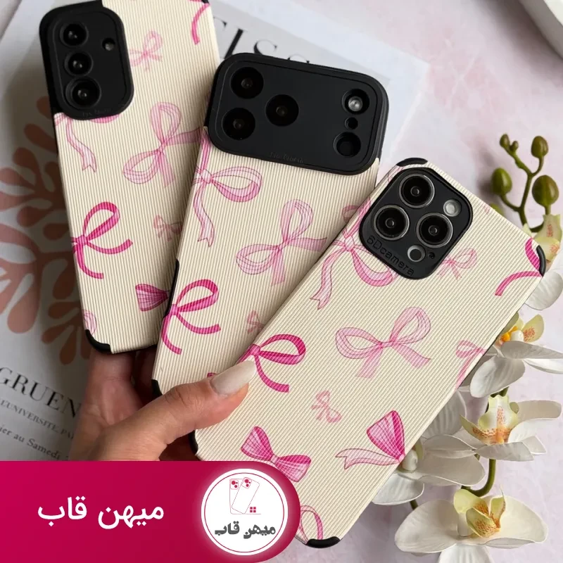 قاب پاپیون صورتی کبریتی آیفون ، سامسونگ ، شیائومی