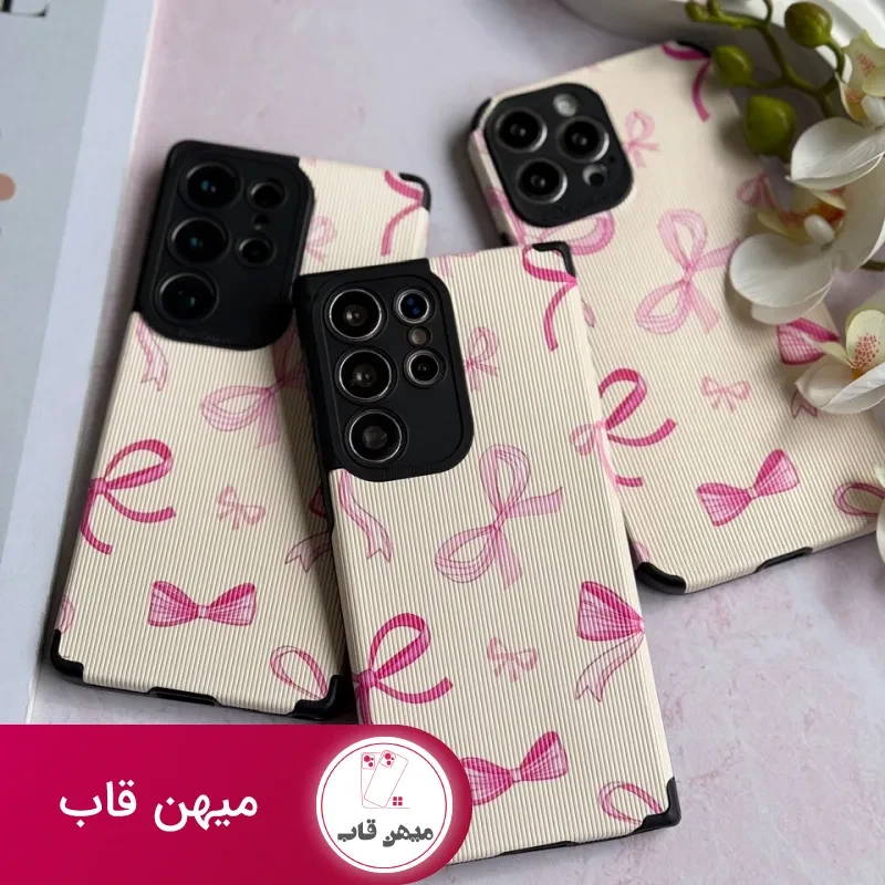 قاب پاپیون صورتی کبریتی آیفون ، سامسونگ ، شیائومی