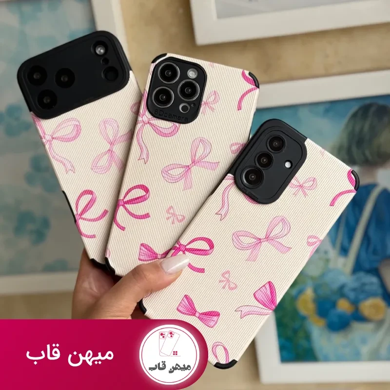 قاب پاپیون صورتی کبریتی آیفون ، سامسونگ ، شیائومی