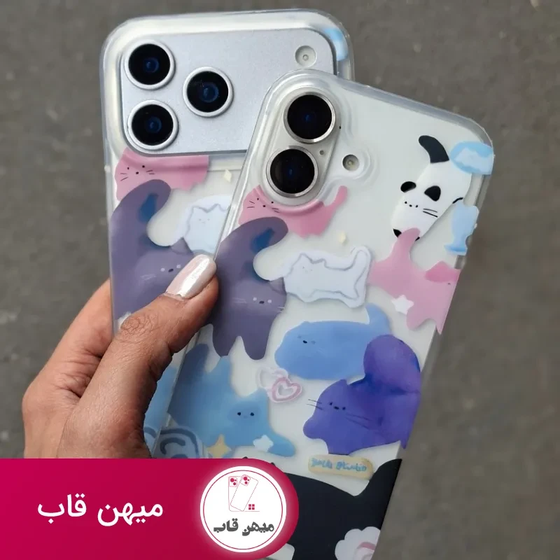 قاب گوشی گربه رنگی مات