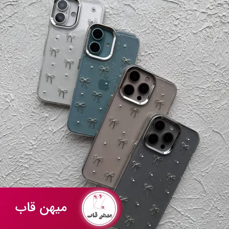 قاب آیفون پاپیون شلوغ اکلیلی برجسته