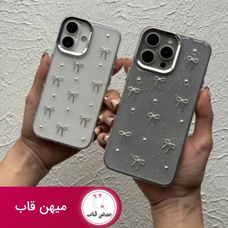 قاب آیفون پاپیون شلوغ اکلیلی برجسته