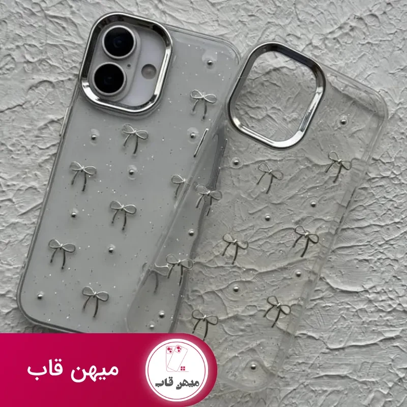 قاب آیفون پاپیون شلوغ اکلیلی برجسته