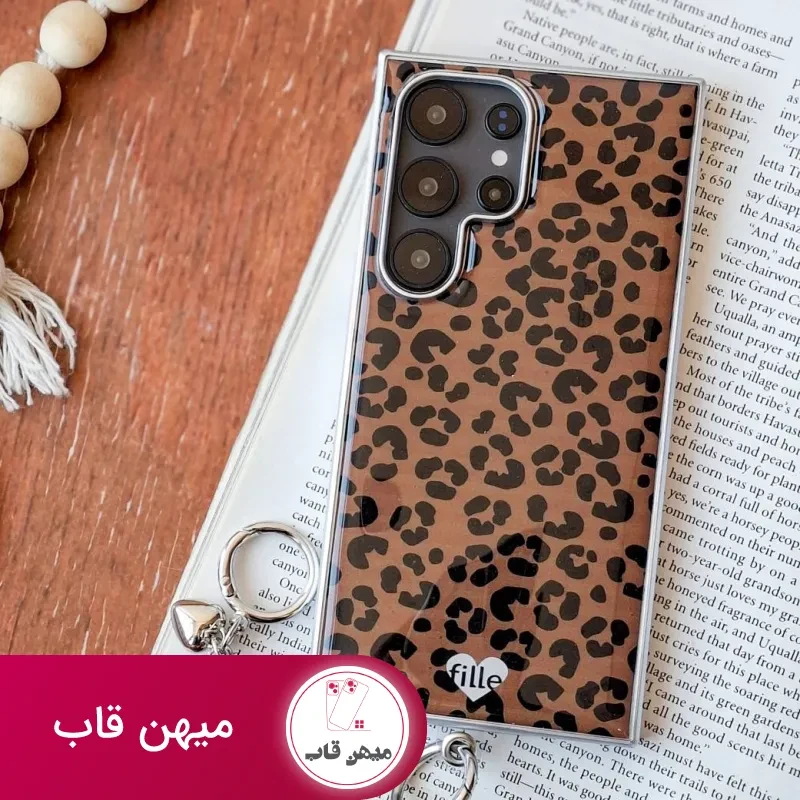 قاب گوشی پلنگی قهوه ای