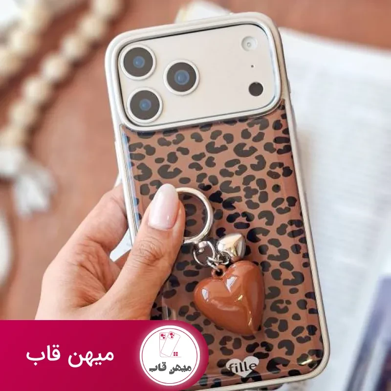 قاب گوشی پلنگی قهوه ای
