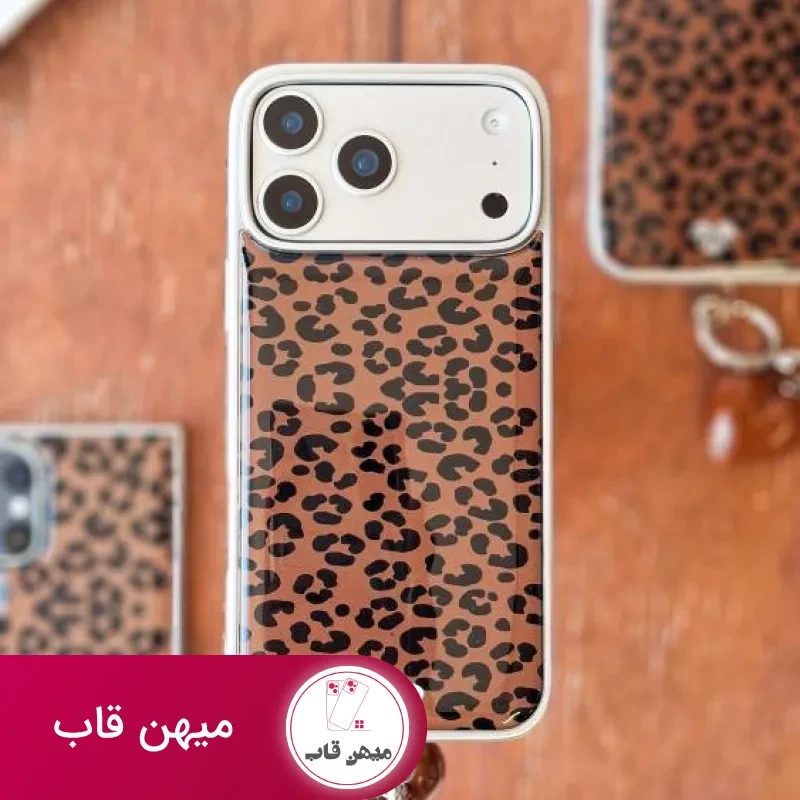 قاب گوشی پلنگی قهوه ای