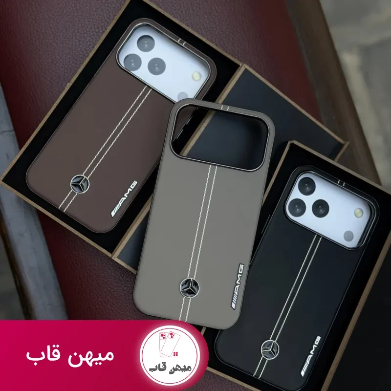قاب گوشی leather AMG benz (مشکی)