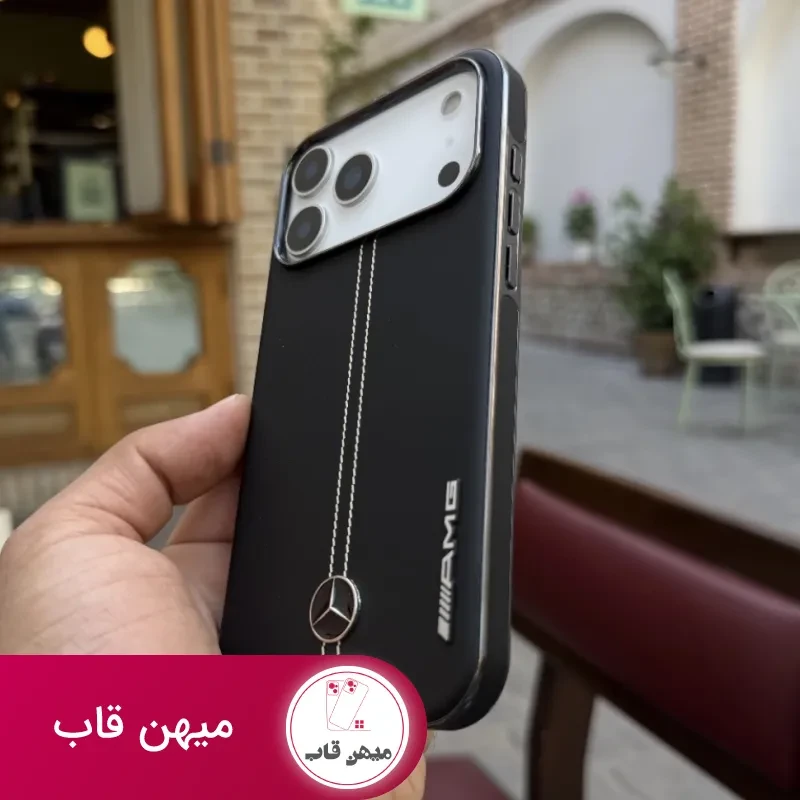 قاب گوشی leather AMG benz (مشکی)