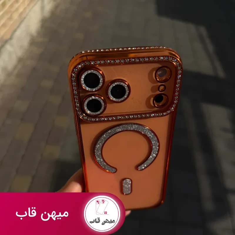قاب گوشی diamond magsafe (نارنجی)