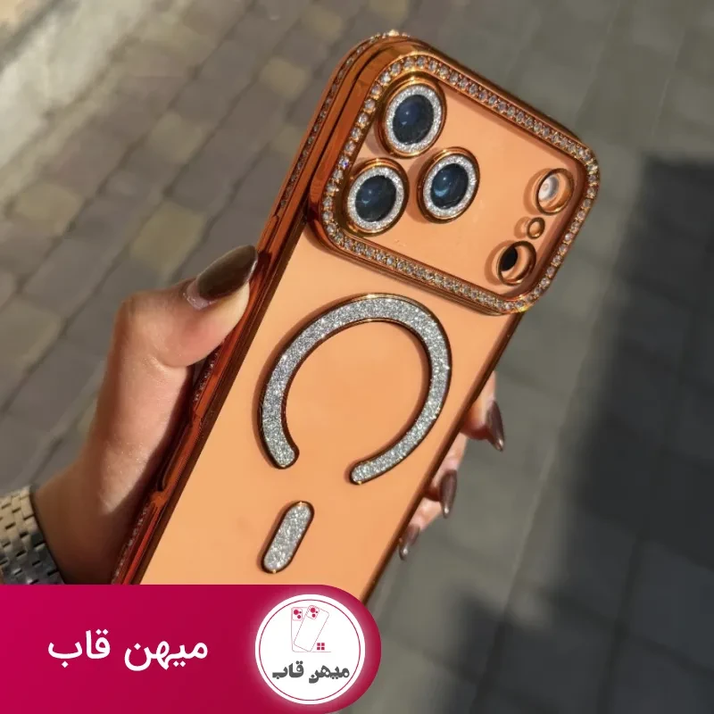 قاب گوشی diamond magsafe (نارنجی)