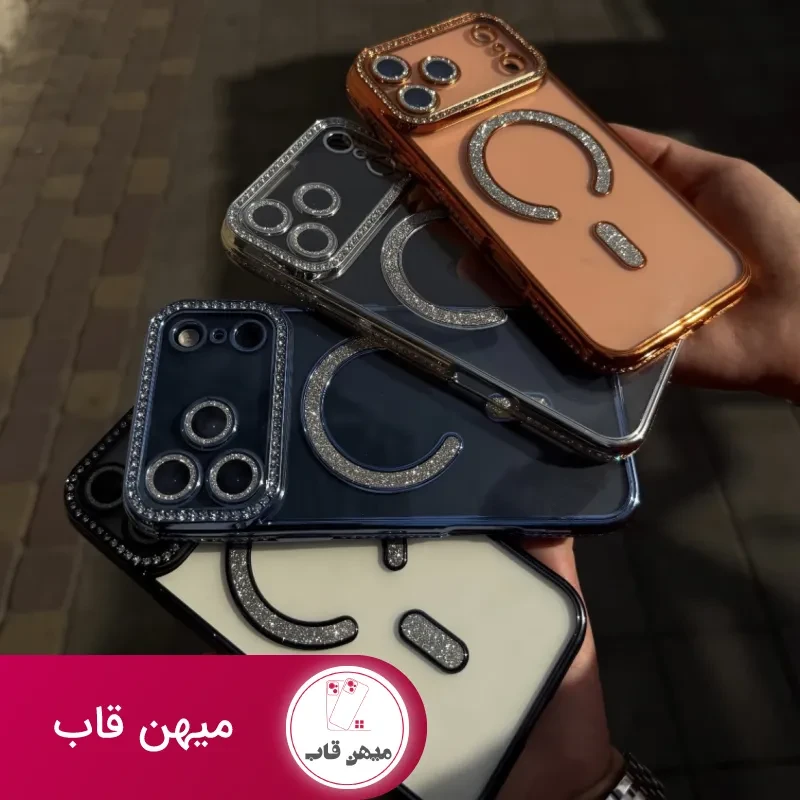 قاب گوشی diamond magsafe (مشکی )