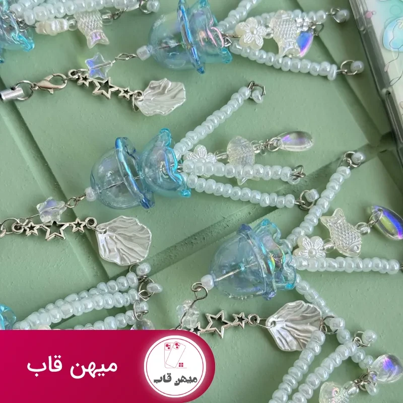 قاب گوشی عروس دریایی رنگین با آویز