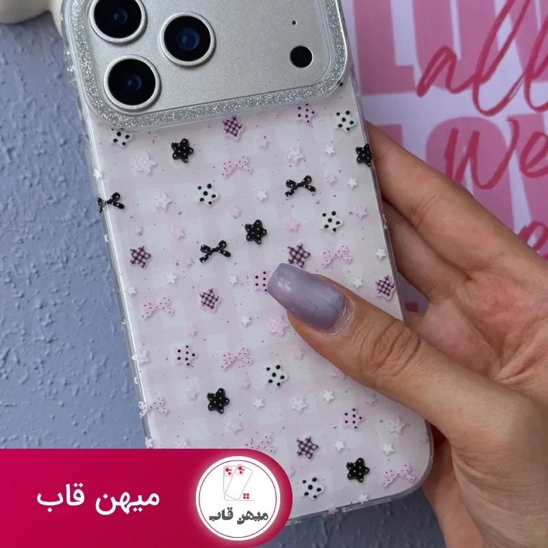قاب آیفون Kawaii Pink Star