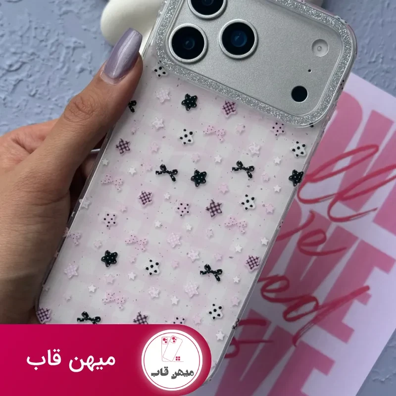 قاب آیفون Kawaii Pink Star