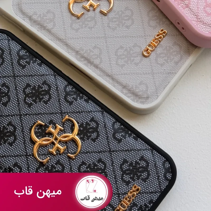 قاب گوشی طرح GUESS چرم