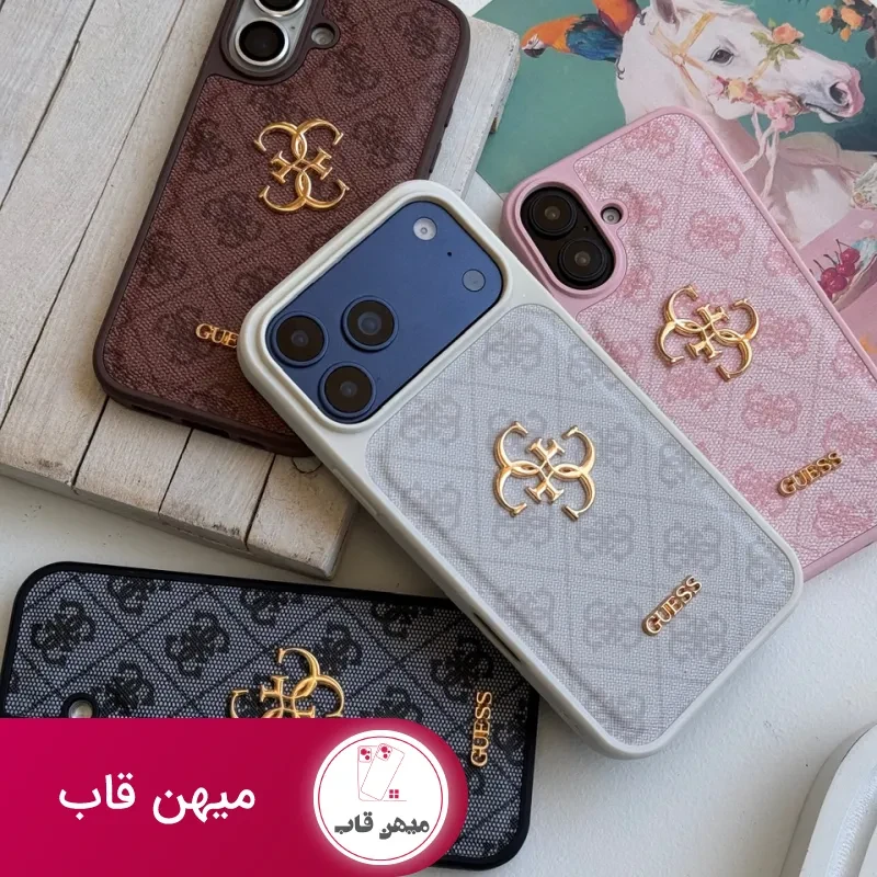 قاب گوشی طرح GUESS چرم