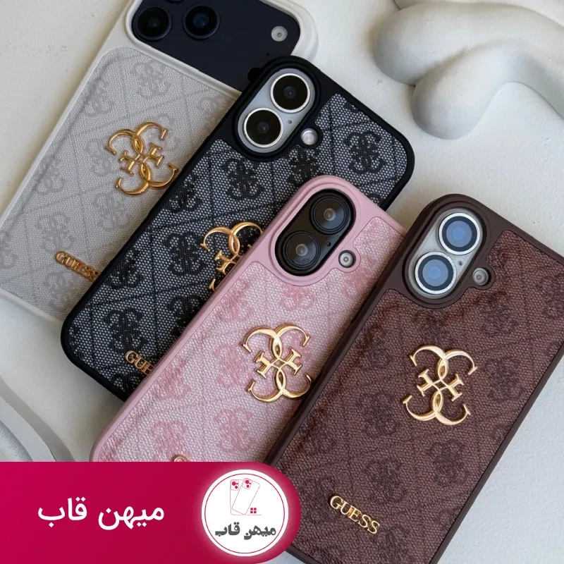 قاب گوشی طرح GUESS چرم