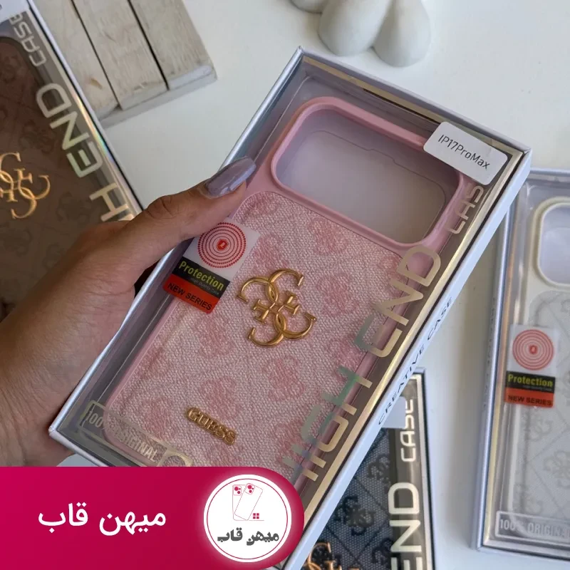 قاب گوشی طرح GUESS چرم