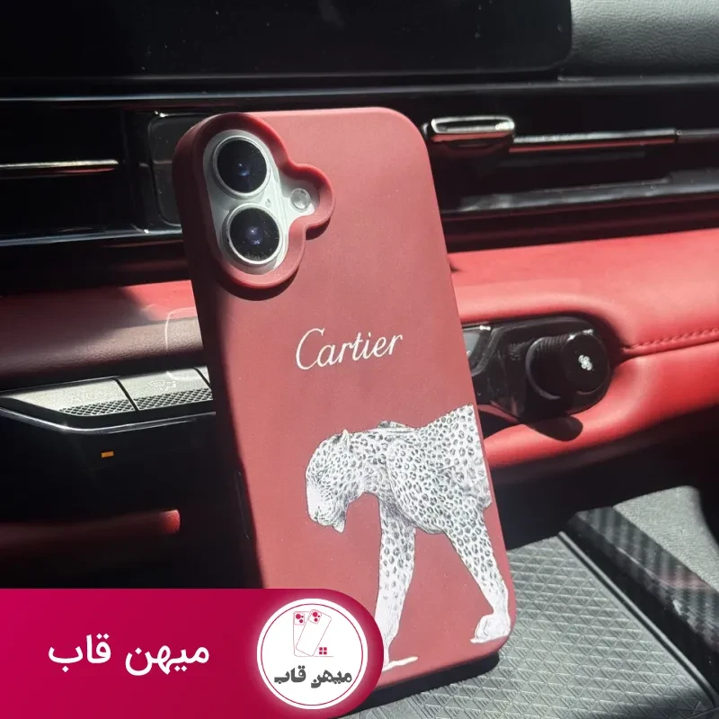 قاب گوشی آیفون Cartier Leopard