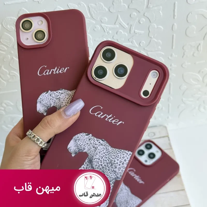قاب گوشی آیفون Cartier Leopard