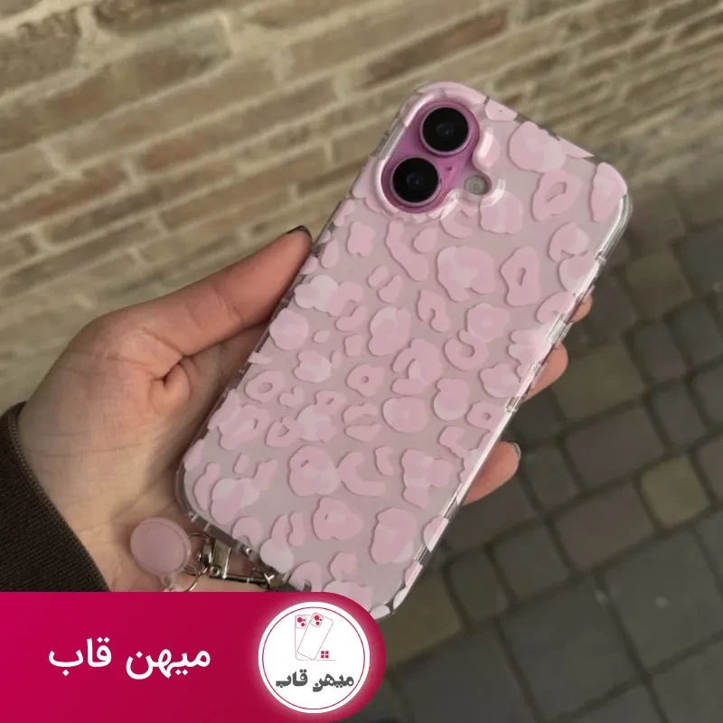 قاب گوشی minimal leopard (صورتی)