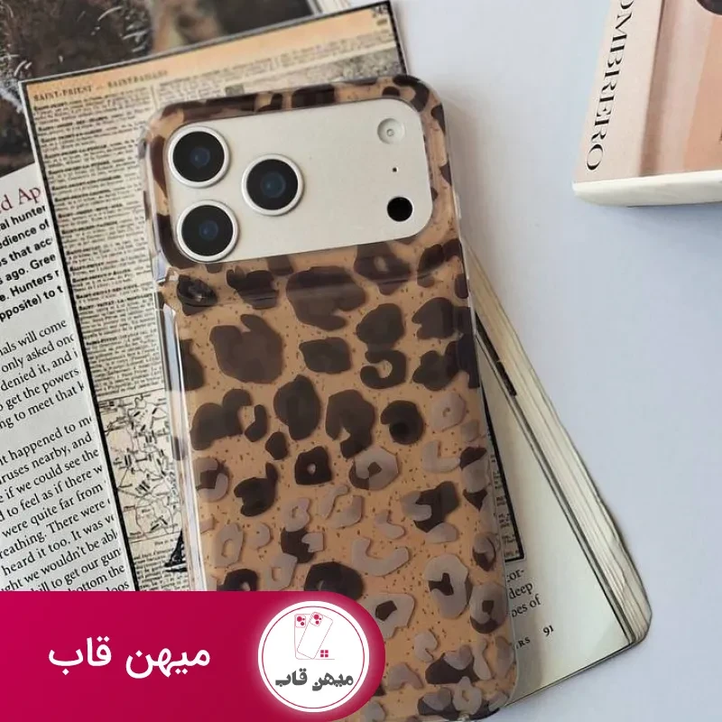قاب گوشی پلنگی نسکافه ای