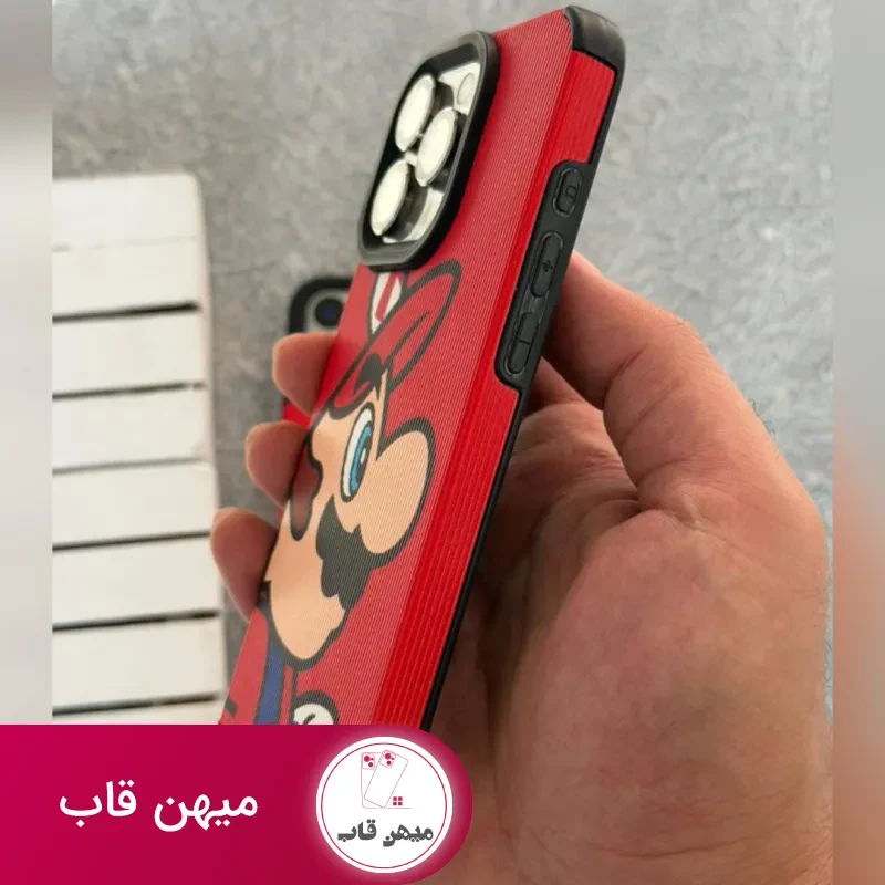 قاب آیفون کبریتی سوپر ماریو قرمز