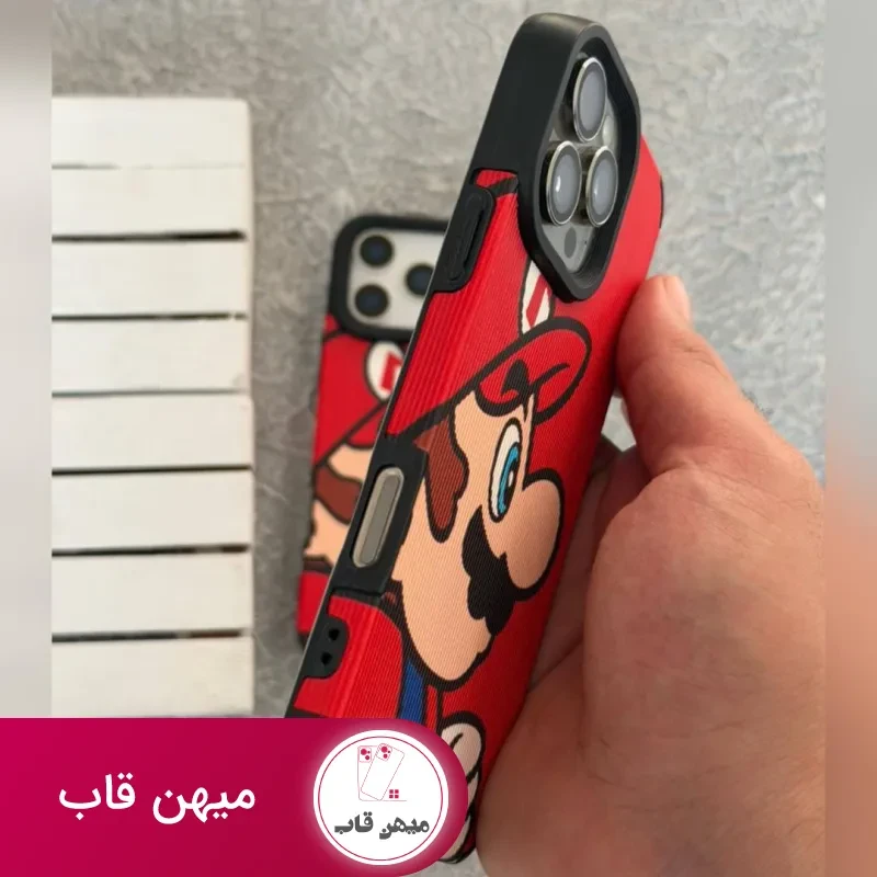 قاب آیفون کبریتی سوپر ماریو قرمز