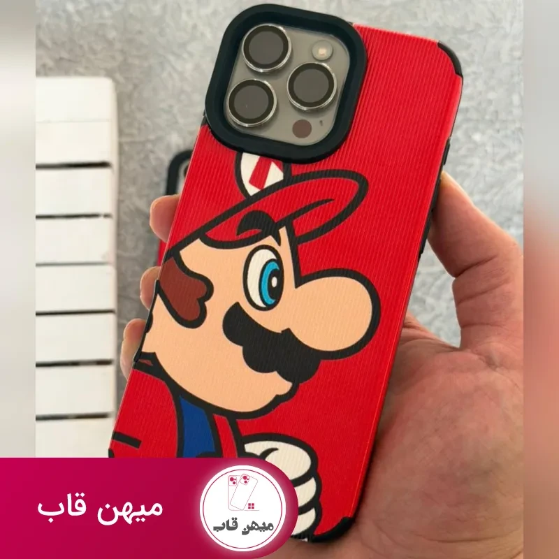 قاب آیفون کبریتی سوپر ماریو قرمز