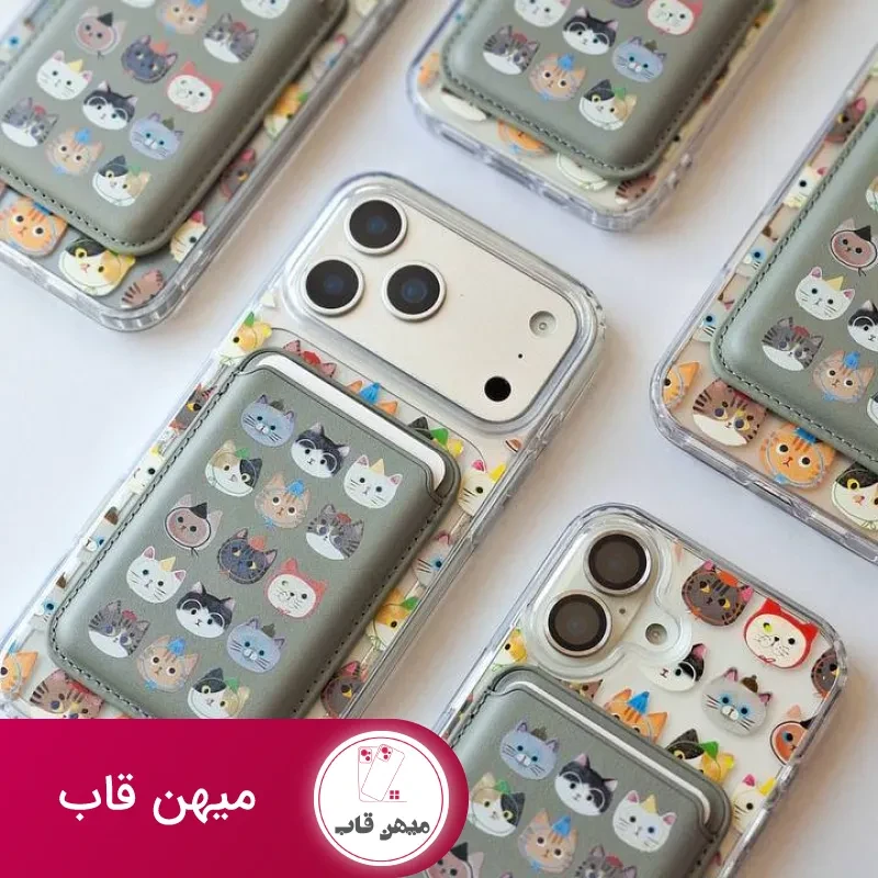 قاب گوشی گربه رنگی با ولت
