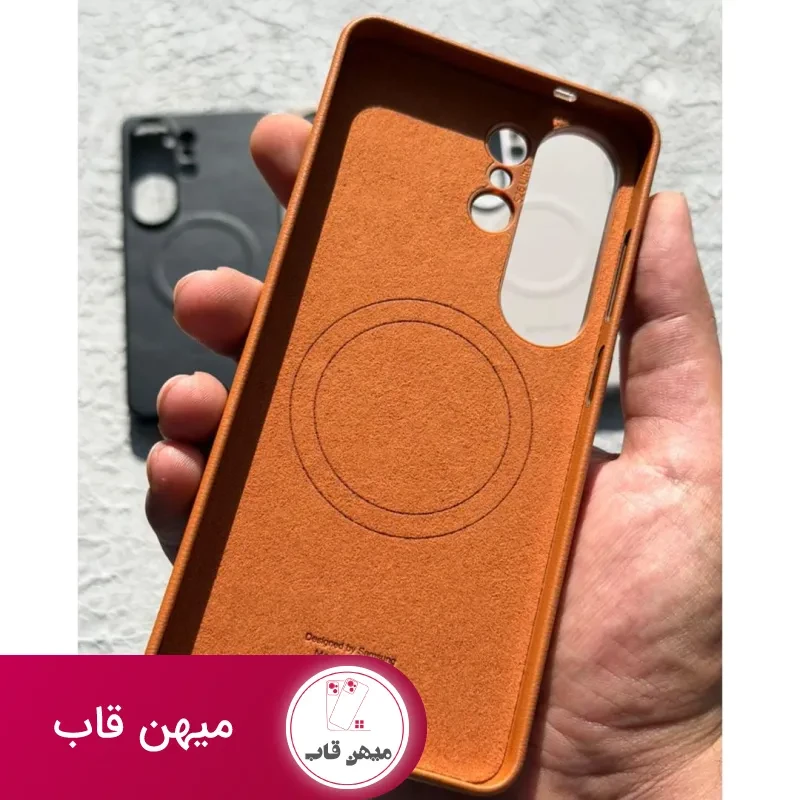 قاب گوشی چرمی اورجینال سامسونگ با مگ سیف
